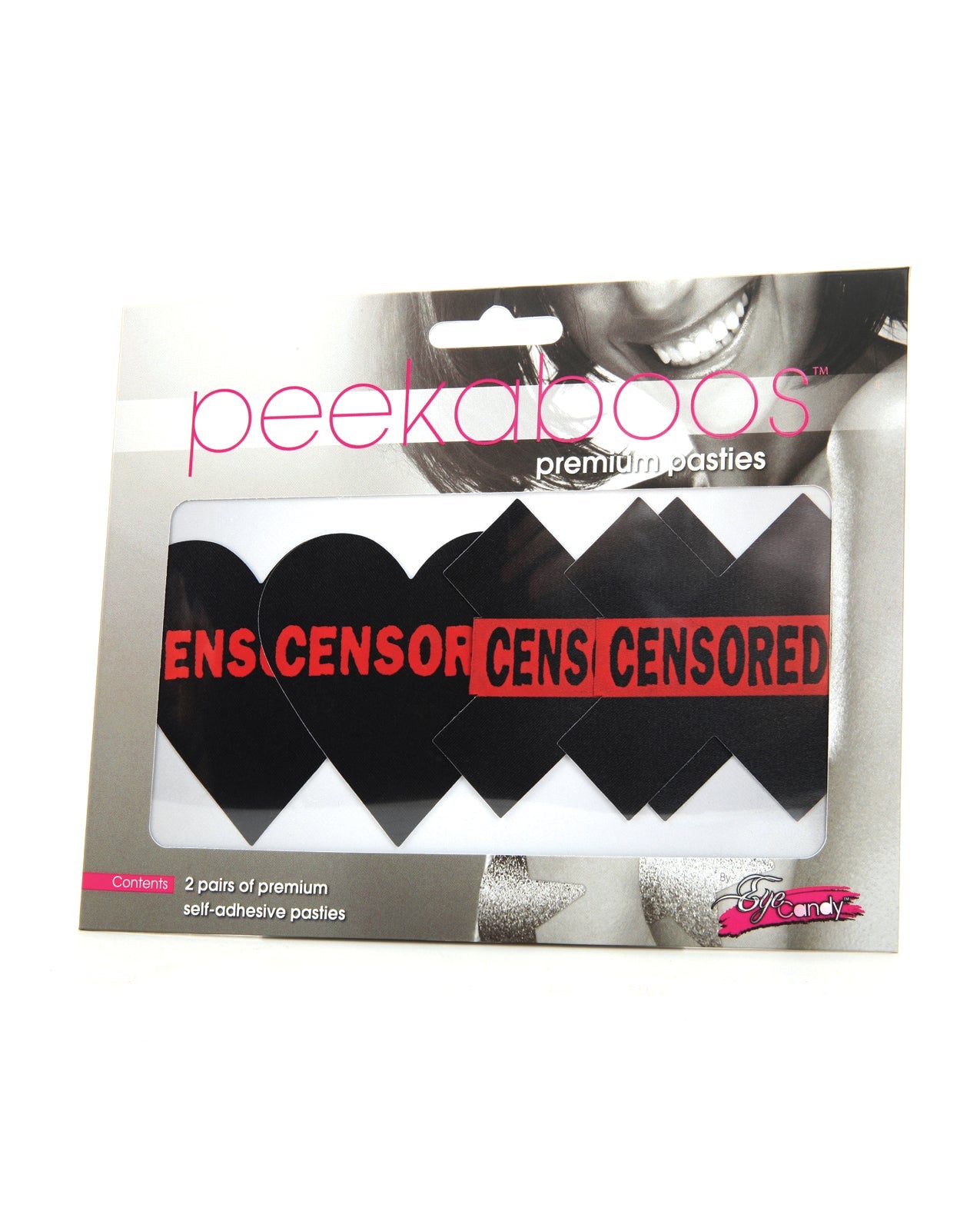 Peekaboos Censored Hearts & X - Pack Of 2 | Shop Lowest Prices at Funlove.com