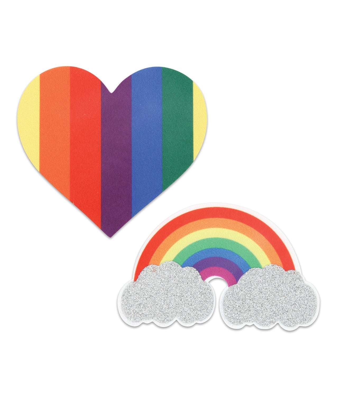 Peekaboos Pride Glitters Rainbows & Hearts - Pack Of 2 | Shop Lowest Prices at Funlove.com