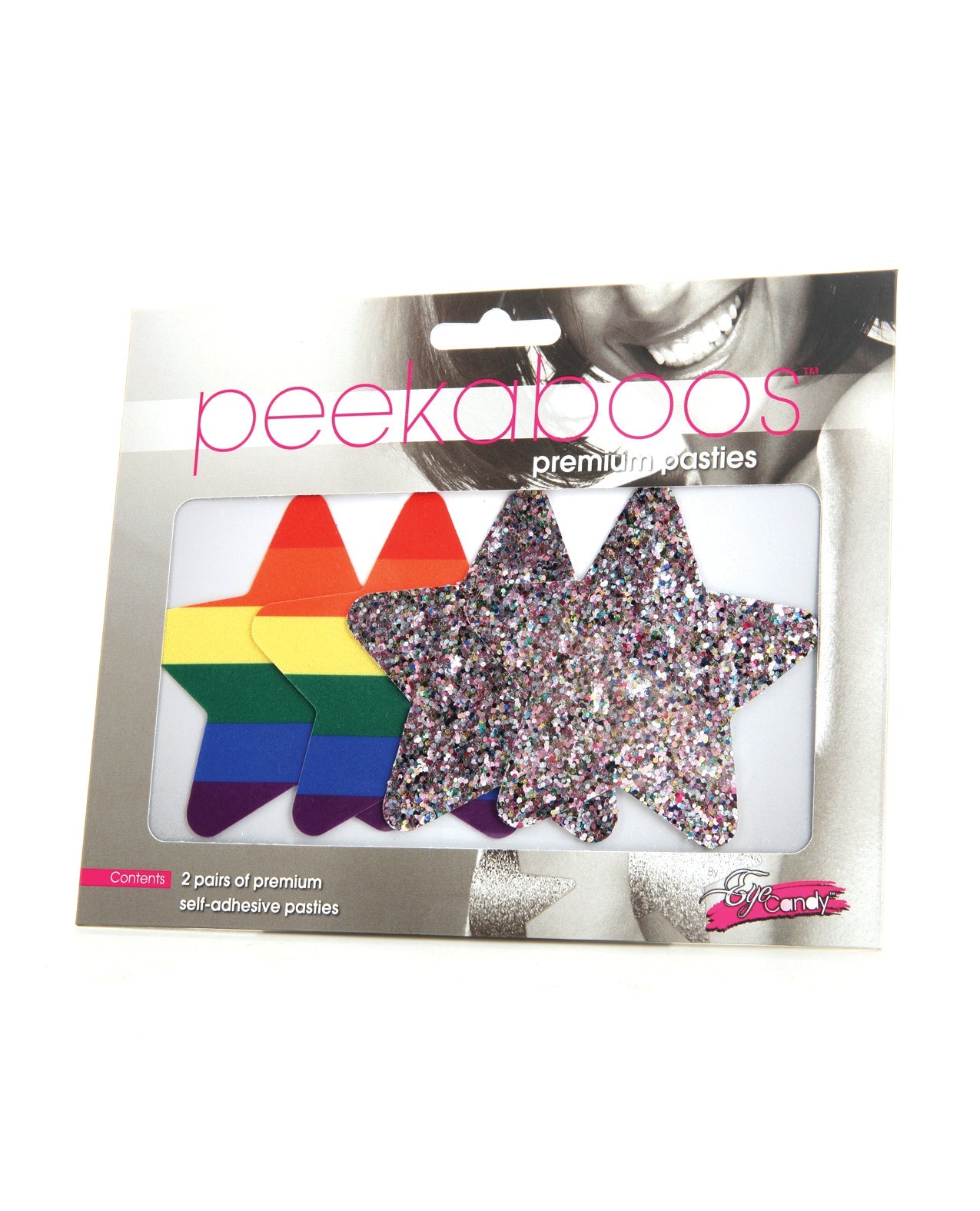 Peekaboos Pride Rainbow Glitter Stars - Pack Of 2 | Shop Lowest Prices at Funlove.com