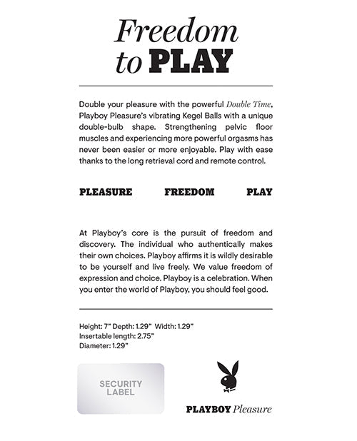 Playboy Pleasure Double Time Kegel Balls | Shop Lowest Prices at Funlove.com