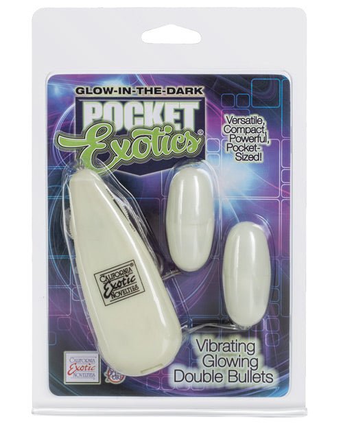 Pocket Exotics Glow In The Dark Double Bullets | Shop Lowest Prices at Funlove.com