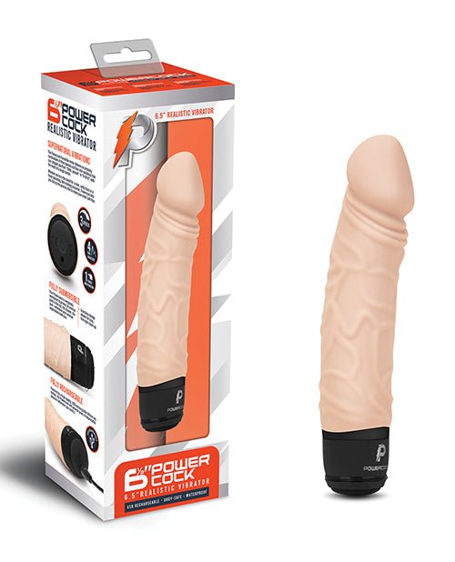 Powercocks 6.5" Realistic Vibrator | Shop Lowest Prices at Funlove.com