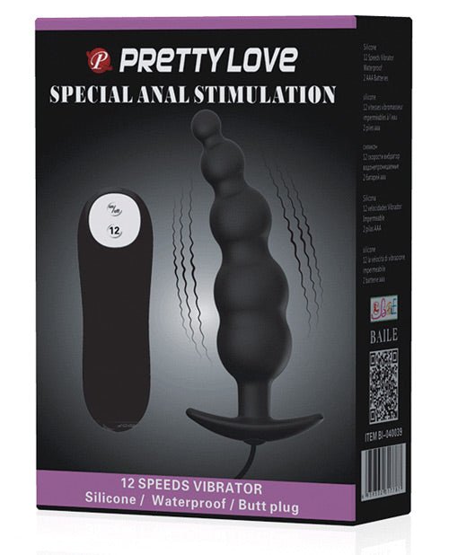 Pretty Love Vibrating Bead Shaped Butt Plug | Shop Lowest Prices at Funlove.com