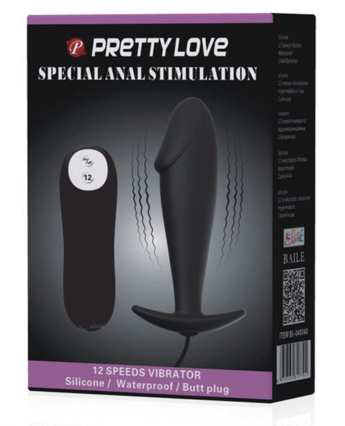 Pretty Love Vibrating Penis Shaped Butt Plug | Shop Lowest Prices at Funlove.com