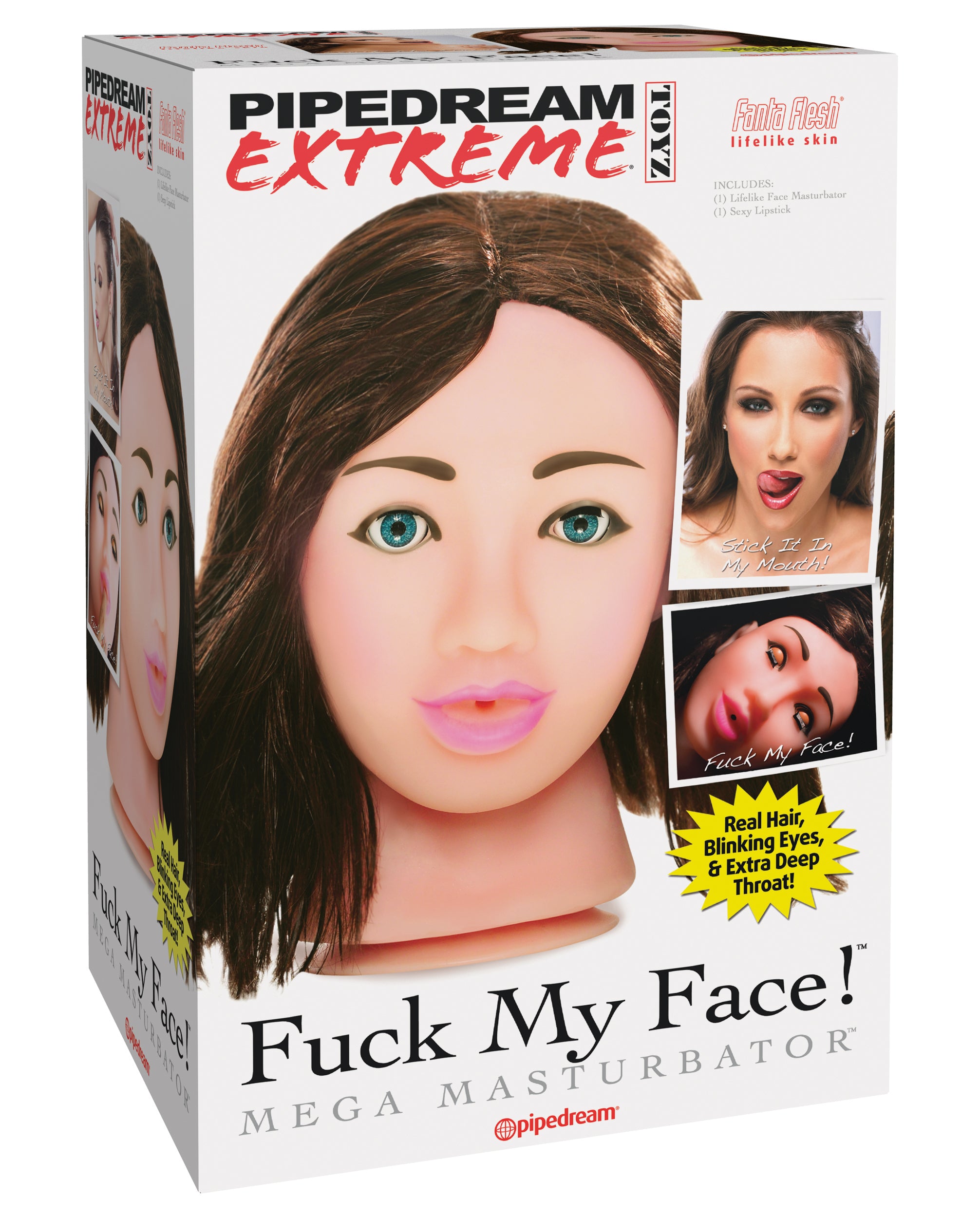 Pipedream Extreme Toyz Fuck My Face | Brunette