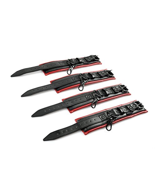 Saffron Spreader Bar & Cuff Set - Red/black | Shop Lowest Prices at Funlove.com