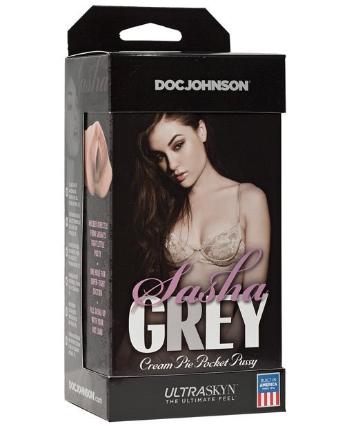 Sasha Grey Ultraskyn Cream Pie Pocket Pussy | Shop Lowest Prices at Funlove.com