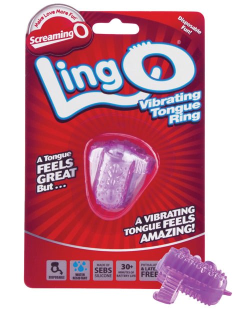 Screaming O Lingo Vibrating Tongue Ring | Shop Lowest Prices at Funlove.com