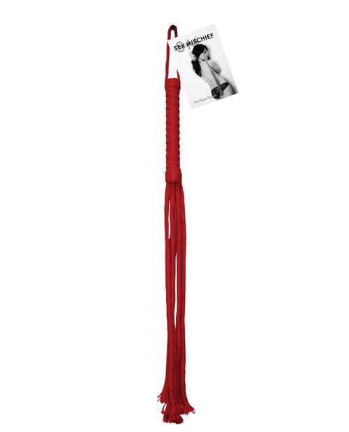 Sex & Mischief Rope Flogger - Red | Shop Lowest Prices at Funlove.com