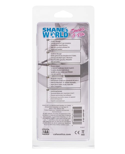 Shane's World Sparkle G Vibe | Shop Lowest Prices at Funlove.com