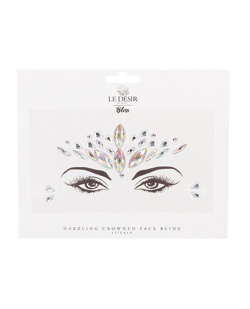 Shots Bliss Dazzling Crowned Face Bling Sticker O/s | Shop Lowest Prices at Funlove.com