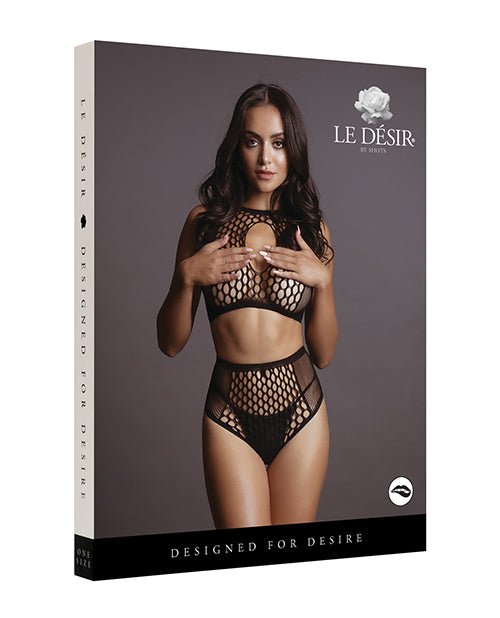 Shots Le Desir Duo Net Key Hole Bra Set | Shop Lowest Prices at Funlove.com