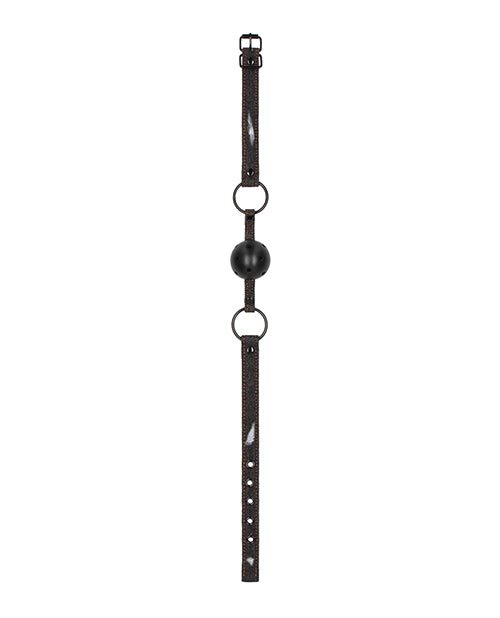 Shots Ouch Breathable Ball Gag W/denim Straps | Shop Lowest Prices at Funlove.com