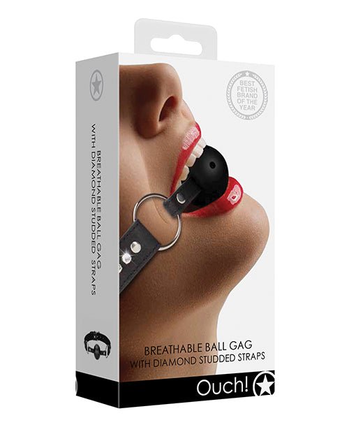 Shots Ouch Diamond Breathable Ball Gag | Shop Lowest Prices at Funlove.com
