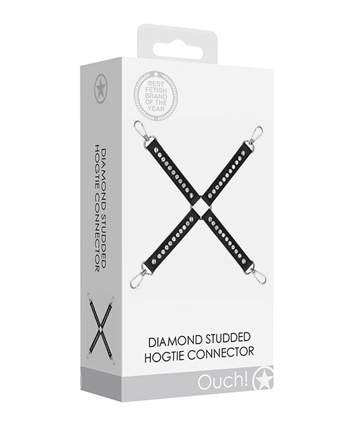 Shots Ouch Diamond Studded Hogtie | Shop Lowest Prices at Funlove.com