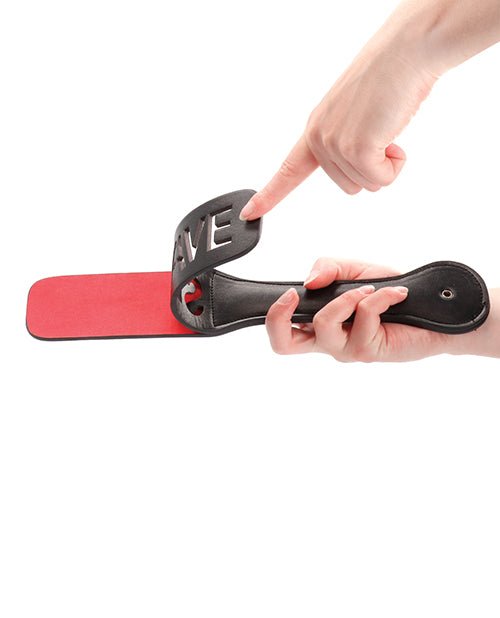 Shots Ouch Slave Paddle - Black | Shop Lowest Prices at Funlove.com