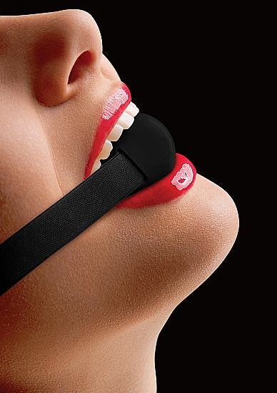 Shots Ouch Elastic Ball Gag - Black