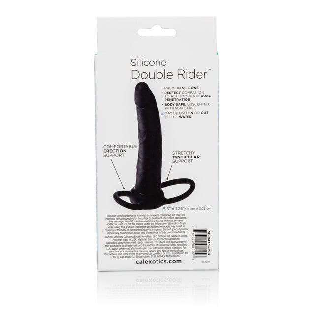 Silicone Double Rider™ - Black | Shop Lowest Prices at Funlove.com