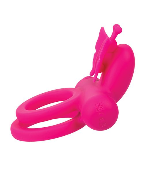 Silicone Rechargeable Butterfly Dual Ring | Shop Lowest Prices at Funlove.com