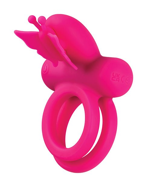 Silicone Rechargeable Butterfly Dual Ring | Shop Lowest Prices at Funlove.com