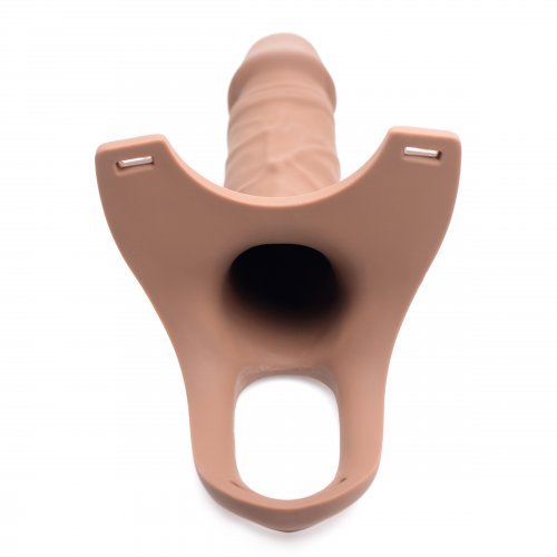 Size Matters Sm Hollow Silicone Dildo Strap On - Flesh | Shop Lowest Prices at Funlove.com