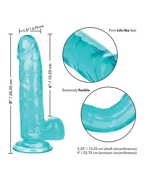 Size Queen 6" Dildo - Blue | Shop Lowest Prices at Funlove.com