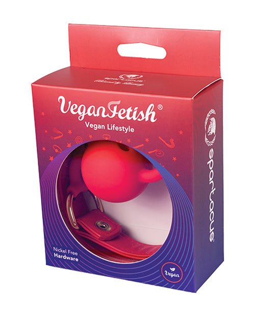 Spartacus Silicone Ball Gag W/red Pu Straps - 46 Mm Red | Shop Lowest Prices at Funlove.com
