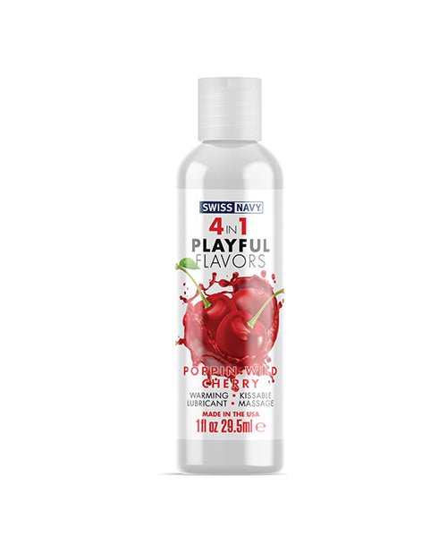 Swiss Navy 4 In 1 Flavors Poppin Wild Cherry | Shop Lowest Prices at Funlove.com