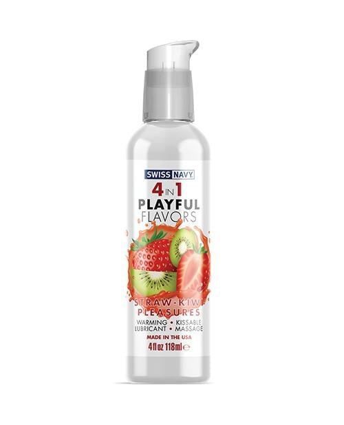 Swiss Navy 4 In 1 Playful Flavors Strawberry Kiwi Pleasure | Shop Lowest Prices at Funlove.com