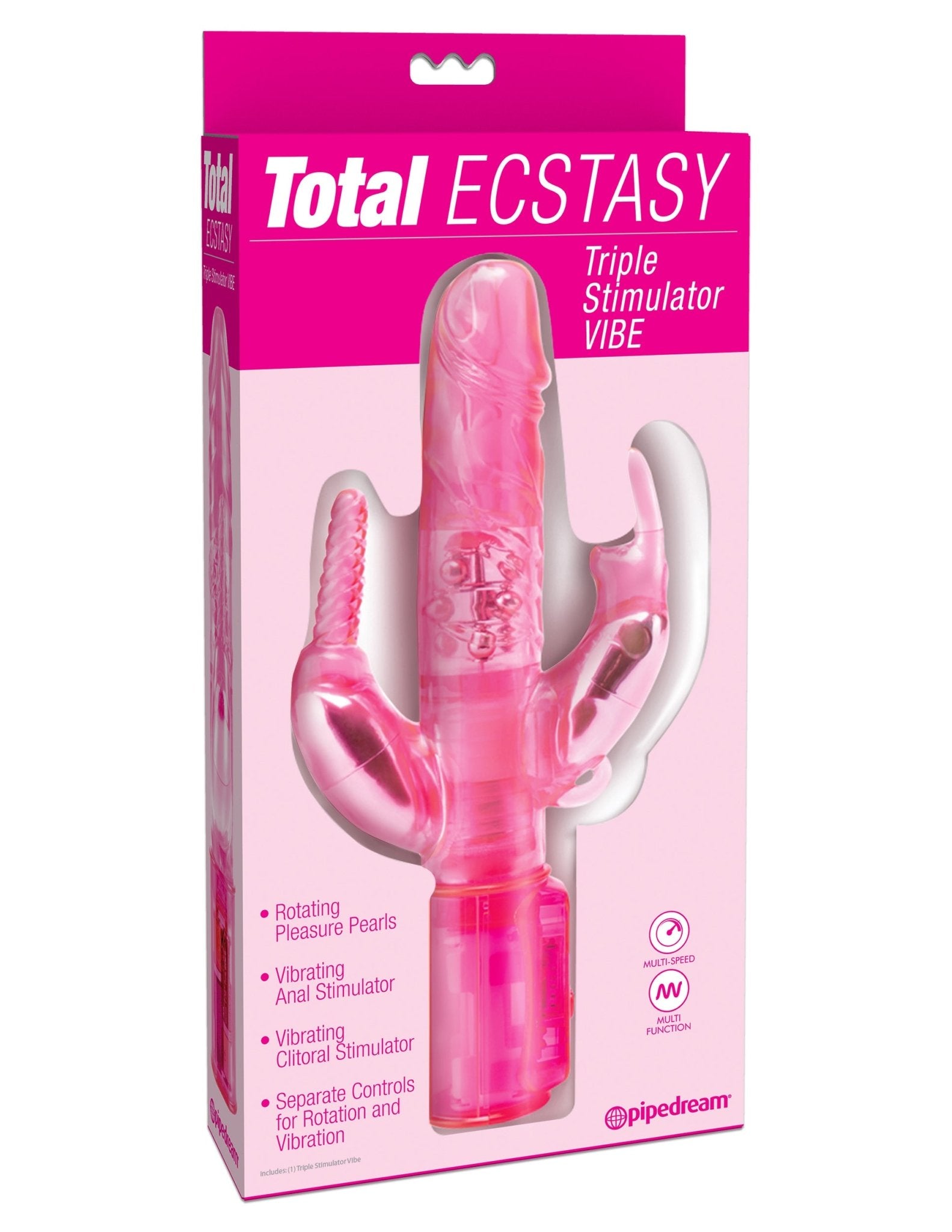 Total Ecstasy Triple Stimulator Vibe | Shop Lowest Prices at Funlove.com
