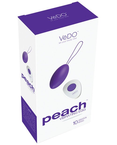 Vedo Peach Rechargeable Egg Vibe | Shop Lowest Prices at Funlove.com