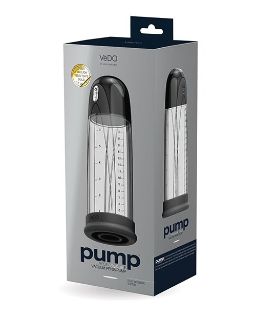 Vedo Pump Rechargeable Vacuum Penis Pump - Just Black | Shop Lowest Prices at Funlove.com