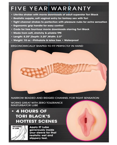 Zero Tolerance Tori Black Movie Download W/realistic Vagina Stroker | Shop Lowest Prices at Funlove.com